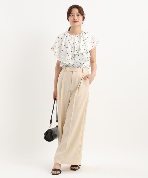 ブラウス シャツ アシメフリルブラウス577651 レディース Andemiu ブラウス シャツ アシメフリルブラウス577651