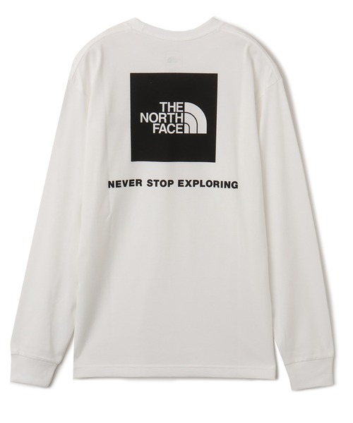 THE NORTH FACE(ザノースフェイス)の「THE NORTH FACE L/S Back Square Logo Tee / ザ・ノース・フェイス ロング スリーブ バック スクエア ロゴ ティー(Tシャツ/カットソー・メンズ・グレー/ブラック/ホワイト・S/M/L/XL/XXL)」の2枚目の写真