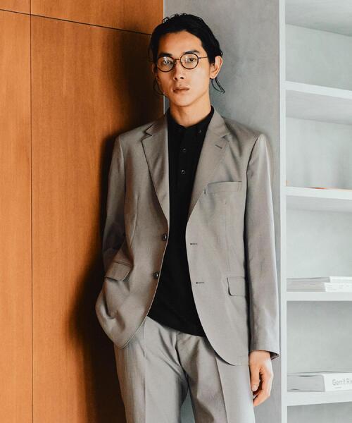 TAKEO KIKUCHI（タケオキクチ）の「【COOL CITY WEAR】アーバンクール ジャケット /接触冷感・吸水速乾（テーラードジャケット・メンズ・ダークブラウン/サンドベージュ/ネイビー・02/03/04）」の3枚目の写真
