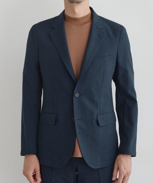 TAKEO KIKUCHI（タケオキクチ）の「【COOL CITY WEAR】アーバンクール ジャケット /接触冷感・吸水速乾（テーラードジャケット・メンズ・ダークブラウン/サンドベージュ/ネイビー・02/03/04）」の5枚目の写真
