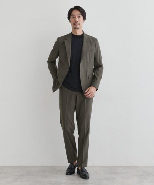 TAKEO KIKUCHI（タケオキクチ）の「【COOL CITY WEAR】アーバンクール ジャケット /接触冷感・吸水速乾（テーラードジャケット・メンズ・ダークブラウン/サンドベージュ/ネイビー・02/03/04）」の19枚目の写真