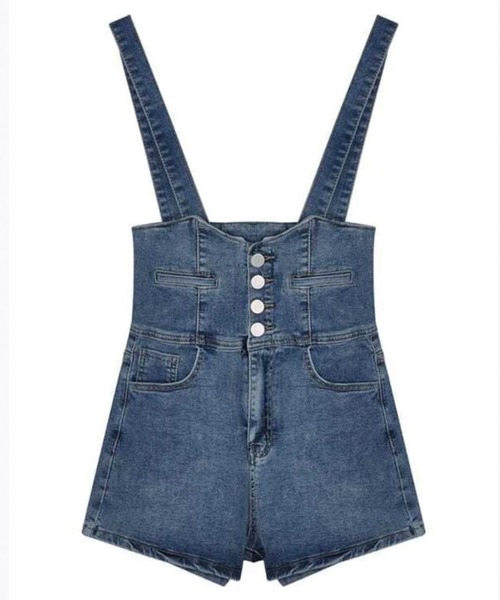 レア☆新品d.i.a.☆2wayサロペット、ショーパン デニム レア☆新品d.i.a.☆2wayサロペット、ショーパン デニム レア☆新品