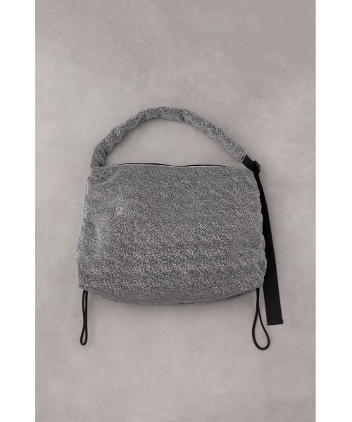 AZUL by moussy(アズールバイマウジー)の「サイドギャザーパデットバッグ(ショルダーバッグ・レディース・ブラック/ブラック系その他2/シルバー・FREE)」の16枚目の写真