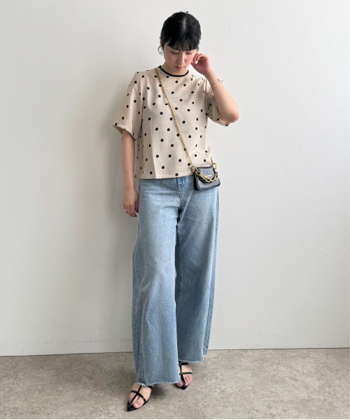 LHELBIE（レルビエ）の「リネンライクドットブラウスT（シャツ/ブラウス・レディース・ベージュ/オフホワイト/ブラック・M）」の16枚目の写真