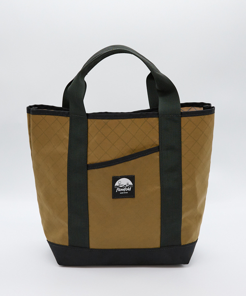 Flowfold(フローフォールド)の「【Flowfold/フローフォールド】PORTER TOTE/ポータートートバッグ/8L(トートバッグ・メンズ・ブラック/ダークベージュ/グリーン/ホワイト・フリー)」の3枚目の写真