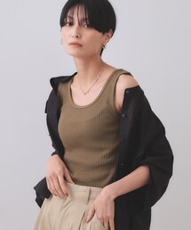 OPAQUE.CLIP | ベーシックテレコタンクトップ【洗濯機洗い可】(タンクトップ)