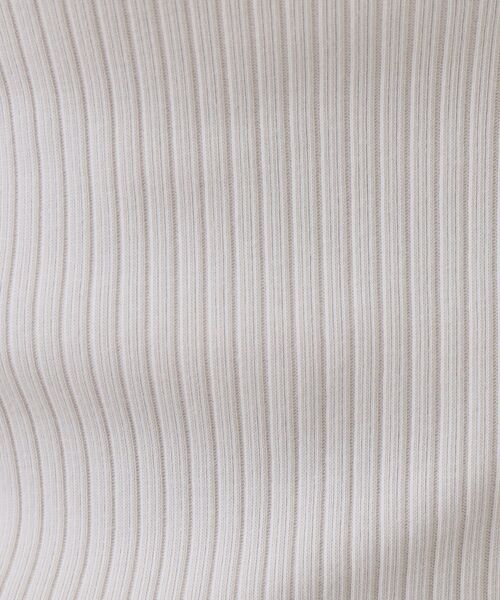 OPAQUE.CLIP(オペークドットクリップ)の「ベーシックテレコタンクトップ【洗濯機洗い可】(タンクトップ・レディース・アイボリー/ブラック/ダークブラウン・38/40)」の7枚目の写真