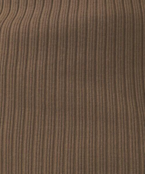 OPAQUE.CLIP(オペークドットクリップ)の「ベーシックテレコタンクトップ【洗濯機洗い可】(タンクトップ・レディース・アイボリー/ブラック/ダークブラウン・38/40)」の15枚目の写真