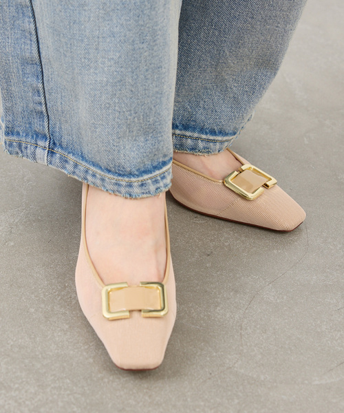 LE TALON(ルタロン)の「5cmスクエアチュールバックルパンプス(パンプス・レディース・ブラック×ブラック/ブラウン/ベージュ・22cm/22.5cm/24.5cm/25cm/23cm/23.5cm/24cm)」の14枚目の写真