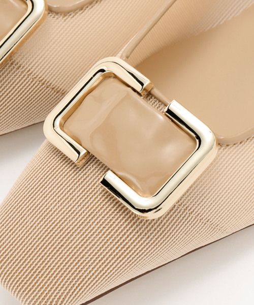 LE TALON(ルタロン)の「5cmスクエアチュールバックルパンプス(パンプス・レディース・ブラック×ブラック/ブラウン/ベージュ・22cm/22.5cm/24.5cm/25cm/23cm/23.5cm/24cm)」の7枚目の写真