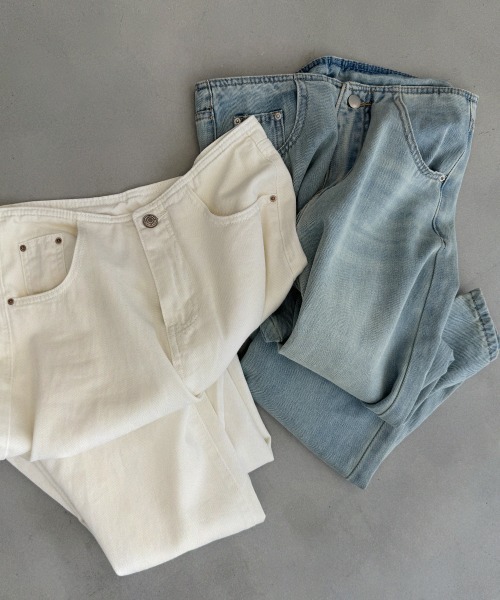 プラージュ 極美品 plage ブーツカットホワイトデニム 34 plage 「Plage」 ブーツカットデニムパンツ 34 ホワイト