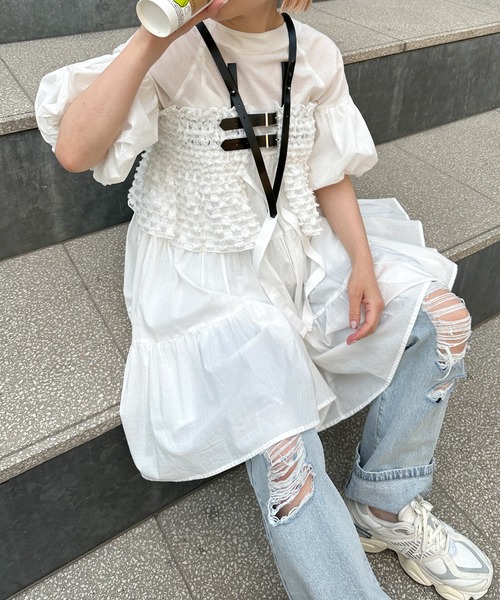 Alley by w closet（アリーバイダブルクローゼット）の「ベスト（ベスト・レディース・ブラック・FREE）」の8枚目の写真