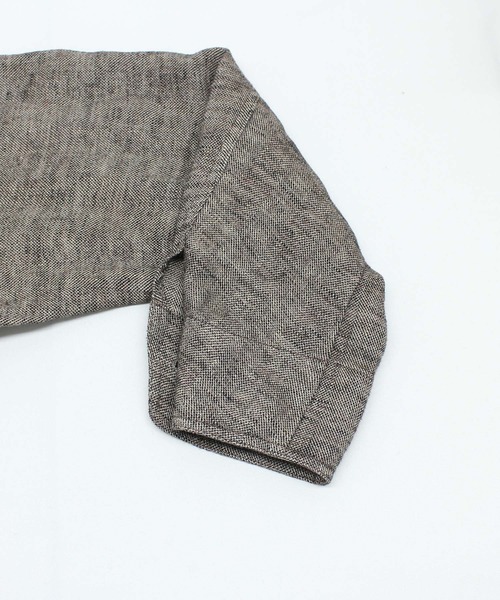 RNA-N（アールエヌエーエヌ）の「C0786 リネンオーバーコックコート（ステンカラーコート・レディース・ブラウン/チャコール/ブラック・FREE）」の6枚目の写真