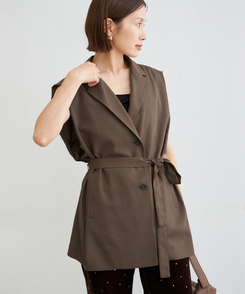 IENA（イエナ）の「シアーブラウスジャケット（ベスト）」 - WEAR