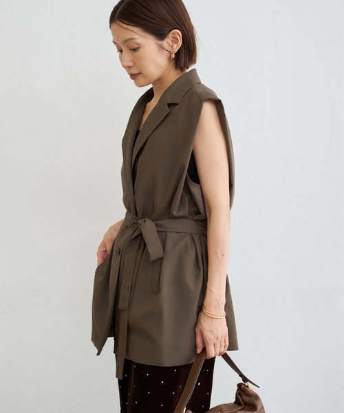 IENA（イエナ）の「シアーブラウスジャケット（ベスト）」 - WEAR