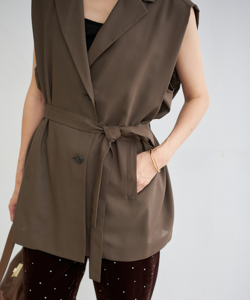 IENA（イエナ）の「シアーブラウスジャケット（ベスト）」 - WEAR