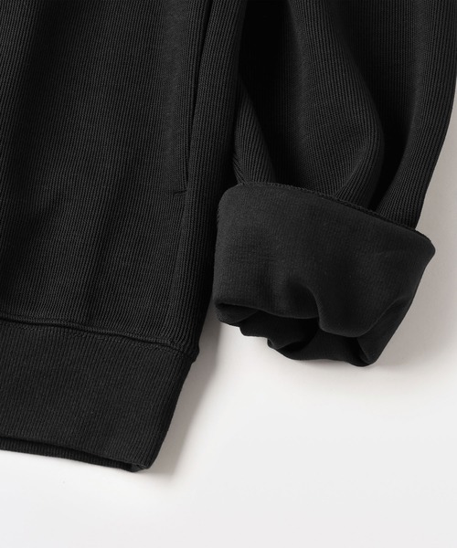 無印良品（ムジルシリョウヒン）の「紳士　二重編みハーフジッププルオーバー（スウェット・メンズ・ブラック/ダークネイビー/サンドベージュ/カーキ系・S/M/L/XL）」の13枚目の写真