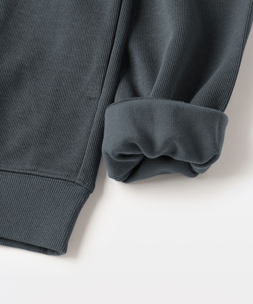 無印良品（ムジルシリョウヒン）の「紳士　二重編みハーフジッププルオーバー（スウェット・メンズ・ブラック/ダークネイビー/サンドベージュ/カーキ系・S/M/L/XL）」の9枚目の写真