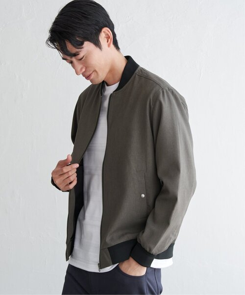 ikka(イッカ)の「撥水メランジリブブルゾン(ブルゾン・メンズ・ブラック/グレー/ネイビー・XL/L/M/S)」の13枚目の写真