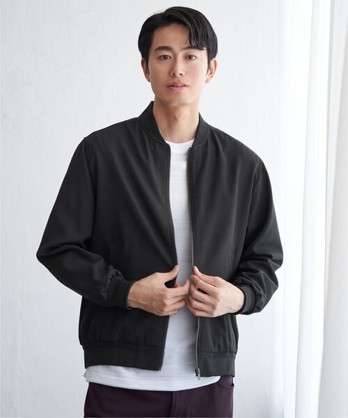 ikka(イッカ)の「撥水メランジリブブルゾン(ブルゾン・メンズ・ブラック/グレー/ネイビー・XL/L/M/S)」の14枚目の写真
