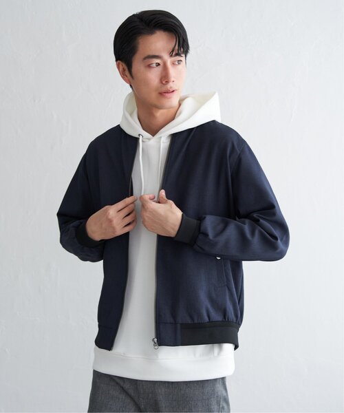 ikka(イッカ)の「撥水メランジリブブルゾン(ブルゾン・メンズ・ブラック/グレー/ネイビー・XL/L/M/S)」の15枚目の写真