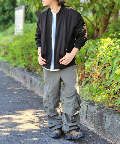 ikka(イッカ)の「撥水メランジリブブルゾン(ブルゾン・メンズ・ブラック/グレー/ネイビー・XL/L/M/S)」の6枚目の写真