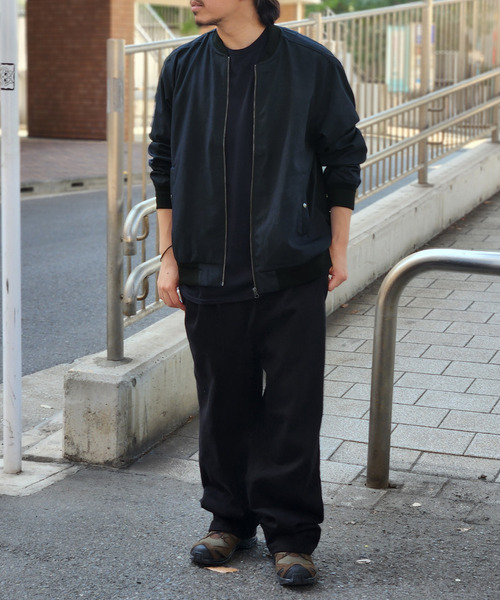 ikka(イッカ)の「撥水メランジリブブルゾン(ブルゾン・メンズ・ブラック/グレー/ネイビー・XL/L/M/S)」の12枚目の写真