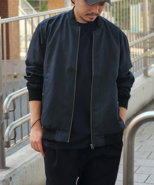 ikka(イッカ)の「撥水メランジリブブルゾン(ブルゾン・メンズ・ブラック/グレー/ネイビー・XL/L/M/S)」の10枚目の写真