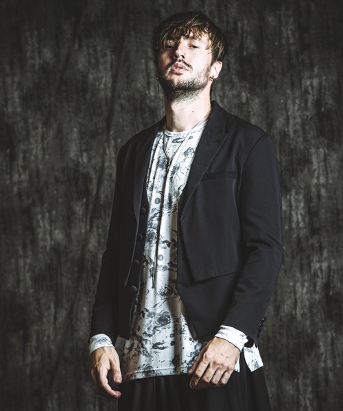 NO ID.（ノーアイディ）の「【NO ID.】Layered Short Jacket / レイヤード ショート ジャケット（テーラードジャケット・メンズ・ブラック/その他23・2/1）」の12枚目の写真