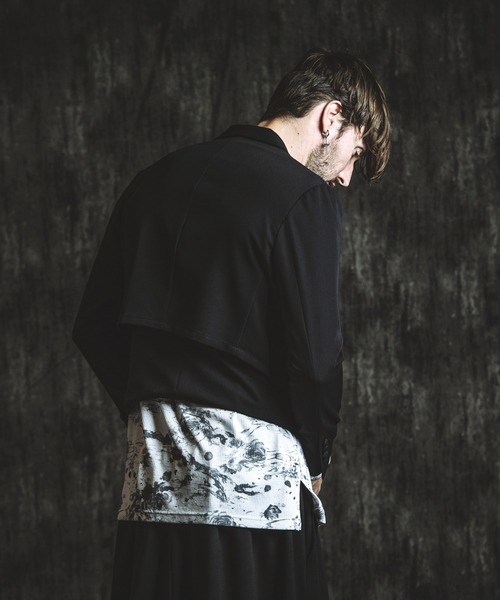 NO ID.（ノーアイディ）の「【NO ID.】Layered Short Jacket / レイヤード ショート ジャケット（テーラードジャケット・メンズ・ブラック/その他23・2/1）」の21枚目の写真