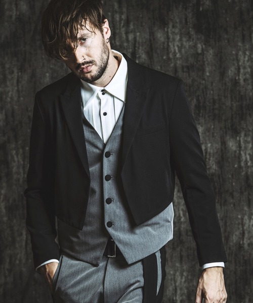 NO ID.（ノーアイディ）の「【NO ID.】Layered Short Jacket / レイヤード ショート ジャケット（テーラードジャケット・メンズ・ブラック/その他23・2/1）」の11枚目の写真