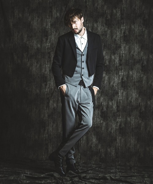 NO ID.（ノーアイディ）の「【NO ID.】Layered Short Jacket / レイヤード ショート ジャケット（テーラードジャケット・メンズ・ブラック/その他23・2/1）」の8枚目の写真