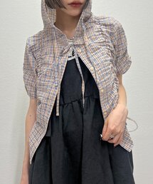 w closet | 【25AW】フーディーチェックシャツ(シャツ/ブラウス)