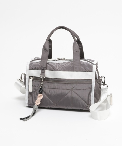 GLOBAL WORK（グローバルワーク）の「キルティングミニボストン/577375（ボストンバッグ・レディース・ブラック/シルバー/グリーン/ホワイト/グレー・ONE SIZE）」の4枚目の写真