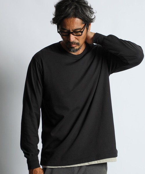 セール】OPTIMA COOL V-NECK L/S TEE：オプティマクール Vネック ロン