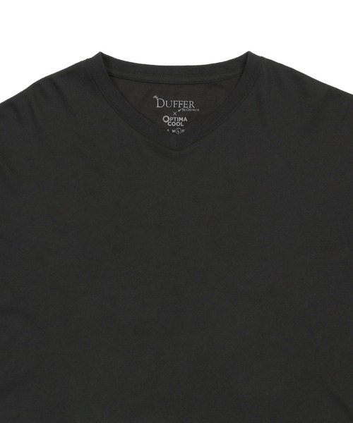 The DUFFER of ST.GEORGE（ザダファーオブセントジョージ）の「OPTIMA COOL V-NECK L/S TEE：オプティマクール Vネック ロンTEE（Tシャツ/カットソー・メンズ・チャコールグレー/ブラック/ホワイト・MEDIUM/SMALL/X-LARGE/LARGE）」の12枚目の写真