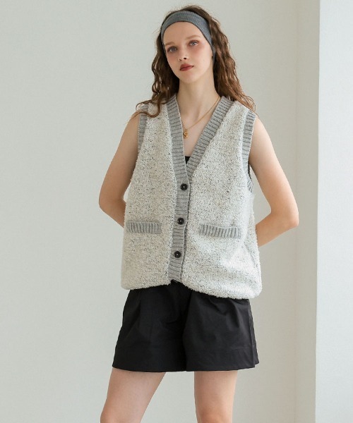 セール】プードルニットベスト（ニット/セーター）｜DONOBAN（ドノバン
