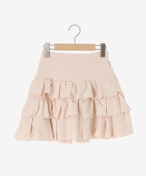 MAJESTIC LEGON（マジェスティックレゴン）の「ラインストーンティアードスカパン（スカート・レディース・ピンク/チャコールグレー/ブラック・MEDIUM）」の16枚目の写真