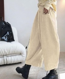 ウエストギャザーバレルパンツ