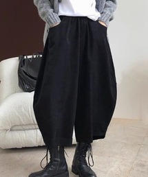 ウエストギャザーバレルパンツ