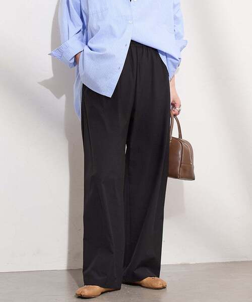 JOURNAL STANDARD(ジャーナルスタンダード)の「《追加6》【撥水/接触冷感/洗える/UVカット】リネンナイロンストレッチワイドパンツ(その他パンツ・レディース・ブラウン系その他/ブラック/レッド/グレー・38/36/34/40)」の9枚目の写真