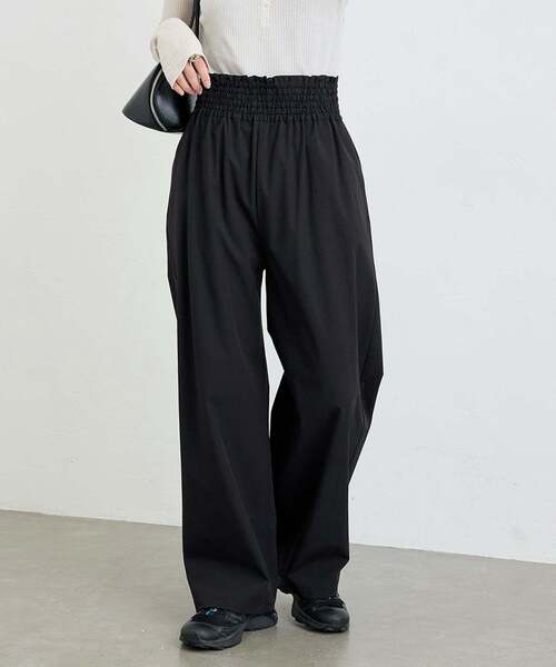 JOURNAL STANDARD(ジャーナルスタンダード)の「《追加6》【撥水/接触冷感/洗える/UVカット】リネンナイロンストレッチワイドパンツ(その他パンツ・レディース・ブラウン系その他/ブラック/レッド/グレー・38/36/34/40)」の20枚目の写真