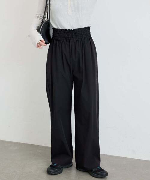 JOURNAL STANDARD(ジャーナルスタンダード)の「《追加6》【撥水/接触冷感/洗える/UVカット】リネンナイロンストレッチワイドパンツ(その他パンツ・レディース・ブラウン系その他/ブラック/レッド/グレー・38/36/34/40)」の21枚目の写真
