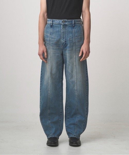 Juha（ユハ）の「BALLOON DENIM PANTS（デニムパンツ・メンズ・ブラック/ライトブラウン/ライトインディゴブルー・2/3/4）」の3枚目の写真