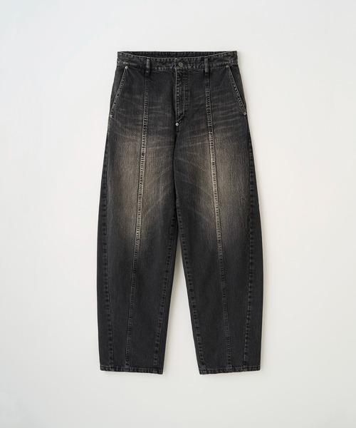 Juha（ユハ）の「BALLOON DENIM PANTS（デニムパンツ・メンズ・ブラック/ライトブラウン/ライトインディゴブルー・2/3/4）」の12枚目の写真