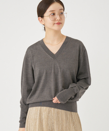 IENA 12G Vネック　ニット　IENA ワンピース　カシミヤ　ニット　長袖 IENA｜イエナのニット/セーター（Vネック）通販 - ZOZOTOWN