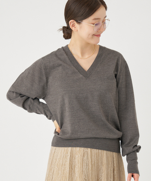 セール】《追加》18G Vネックプルオーバー（ニット/セーター）｜IENA