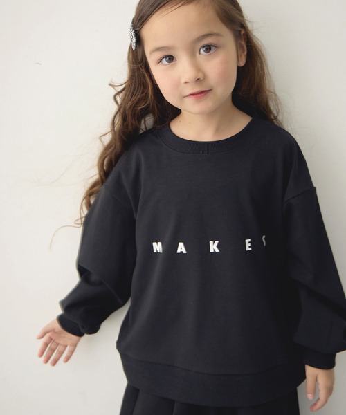 ユニセックス タグ付き フロントロゴ 長袖 Tシャツ（Tシャツ