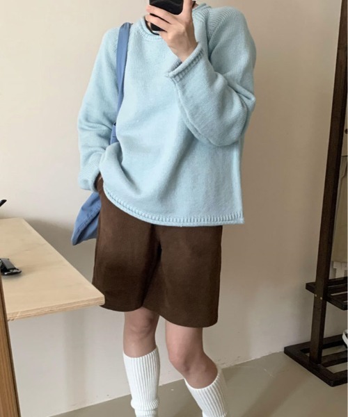 kirakiraShop(キラキラショップ)の「ボリューム袖 ラグラン ニット(ニット/セーター・レディース・クリーム/ブルー/グレー/ピンク/グリーン/オレンジ・FREE)」の20枚目の写真