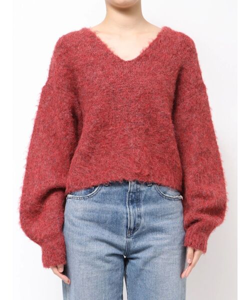 Ungrid（アングリッド）の「バックオープンデザインニット（ニット/セーター・レディース・アイボリー/レッド/ブラウン・FREE）」の21枚目の写真